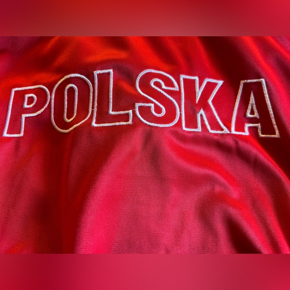 Classic Red & White Poland "Polska" Track Jacket - Size 122 - Picture 5 of 6